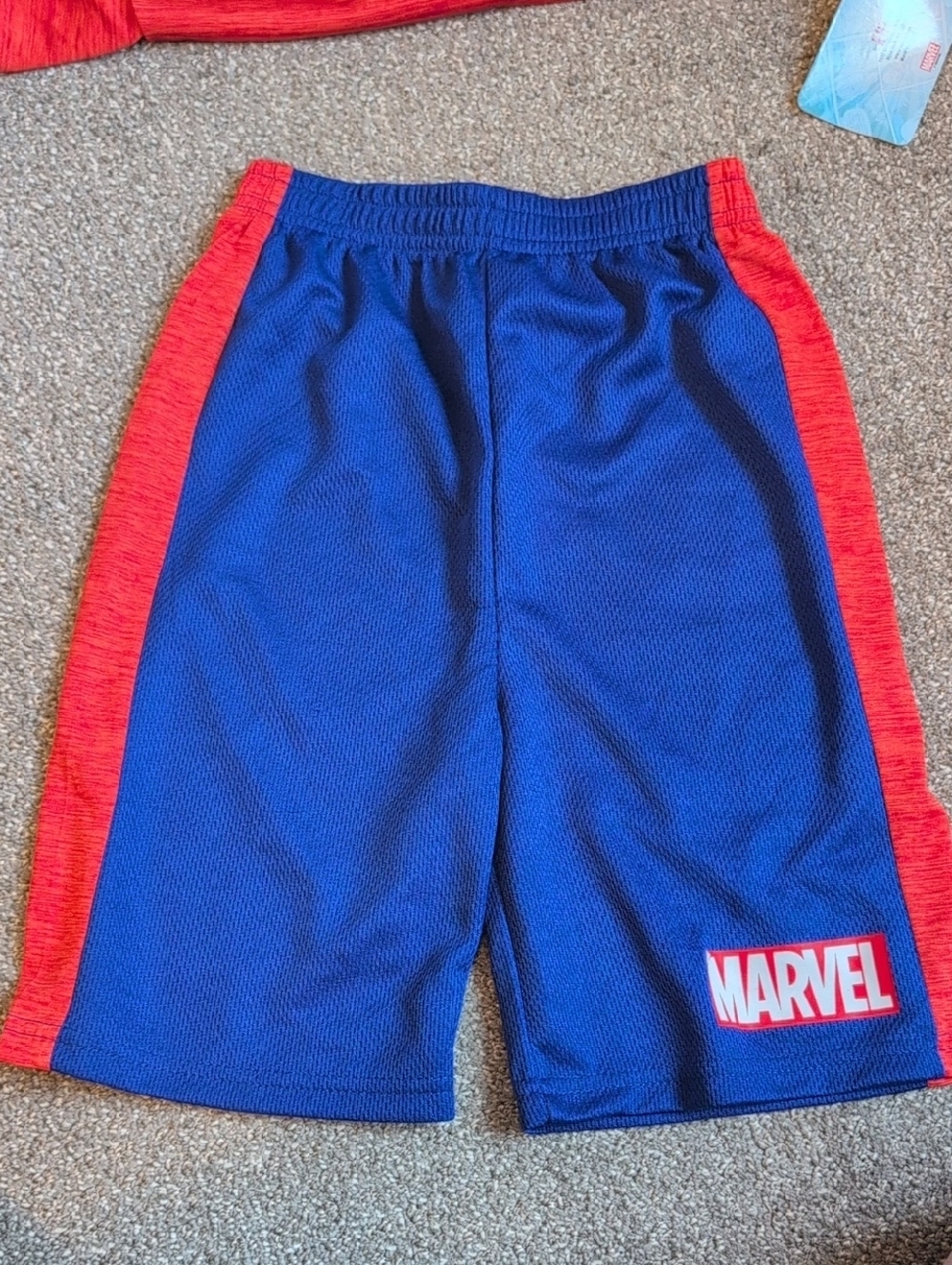 Marvel Red & Blue Boys' Superhero Tee and Shorts Set NWT - Picture 6 of 10